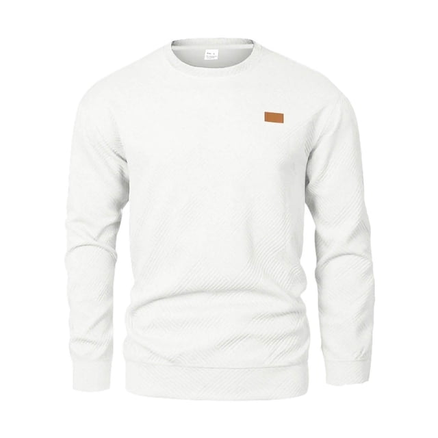 pstuiky Camisas para hombre de manga larga, Sudadera deportiva informal para hombre, cuello redondo, color liso, de punto, de manga larga, con capucha versátil Tops casuales para hombres xxl
