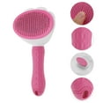 thumbnail image 3 of Unique Bargains 1 Pc Durable Flower Shape Pet Grooming Brush for Pet 7.87"x4.13"x1.97" Pink, 3 of 6