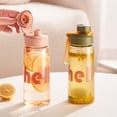 thumbnail image 3 of Water Bottle 22oz (650ml), Clear Water Bottle with Spout Lid and Carry Handle, Reusable, Hiking Water Bottle Suitable for Travel, Outdoors, Gym, Travel, Home, White, 3 of 4
