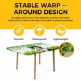 thumbnail image 4 of St. Patrick's Day Table Cloths for 4 Foot Rectangle Tables, Spring Cute Cat Beer Green Clovers Patio Waterproof Elastic Fitted Tablecloths, Washable Rectangular Table Cover for Camping, 4 of 8