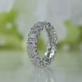 thumbnail image 2 of 2Ct Baguette Cut Lab-Created Diamond Full Eternity Band Ring 14k White Gold Plated For Women's, 2 of 5