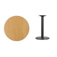 thumbnail image 3 of Flash Furniture 30'' Round Natural Laminate Table Top with 18'' Round Table Height Base, 3 of 3