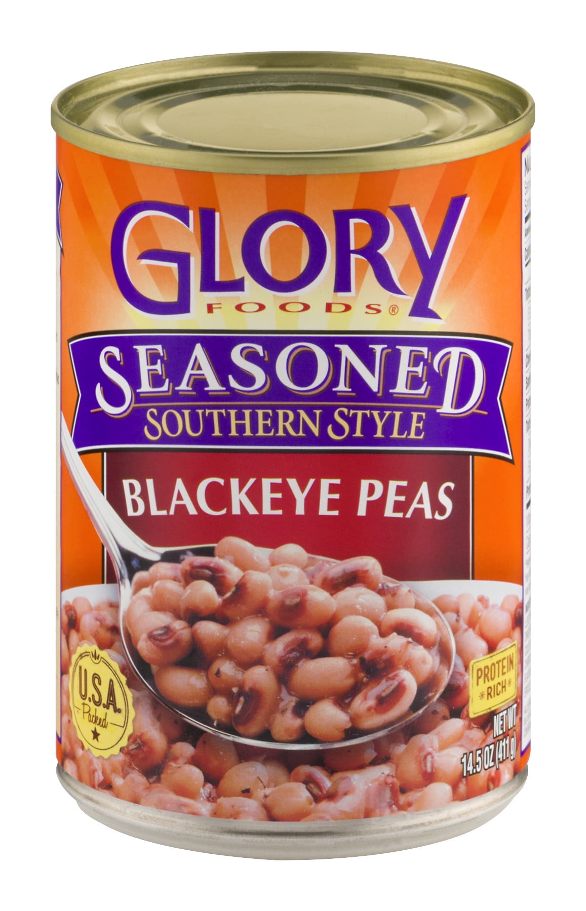 Glory Foods Seasoned Southern Style Blackeye Peas, 15.5 oz Walmart