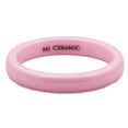 thumbnail image 3 of Metals Jewelry Pink Ceramic 3mm Wedding Band Classic High Polished Men Women Ring Size 5.5, 3 of 5