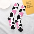 thumbnail image 4 of Daiia Sports Socks Cow Spots Printed Novelty Crew Socks for Men Women Knee High Socks Cotton Socks Soft & Breathable Support Unisex Socks, 4 of 9
