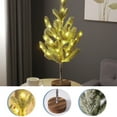 thumbnail image 5 of YOHAVEN 21.65"" Snow Flocked LED Mini Christmas Tree, Lighted Tabletop Tree for Desk Bedroom Office, Holiday Night Light, Christmas Decorations, Christmas Trees with Lights, 5 of 9