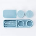 thumbnail image 4 of Contact Lens Case Travel Kit Cute Eye Contact Storage Organizer Holder Leak Proof with Applicator Remover Tool Blue, 4 of 4