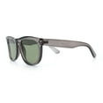 thumbnail image 7 of Curved Concave Face Oversized Horn Rim Plastic Retro Sunglasses Slate - Green, 7 of 7