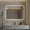 Clear + Glass + Modern+2, variant on LIANGKA Vanity Desk with Chair and Hair Dryer Holder 3 Drawers Makeup Table 3 Color Adjustable Lighted Mirror White