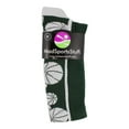 thumbnail image 2 of Crazy Basketball Logo Crew Socks (Dark Green/White, Small), 2 of 2