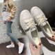 thumbnail image 2 of Zapatos blancos de mujer de talla grande de primavera y otoño, personalizados, de moda, sencillos, para viajes de ocio, zapatos de tabla japoneses para mujer, 2 of 5