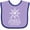 Lavender and Purple, variant on Inktastic Someone in Florida Loves Me Boys or Girls Baby Bib