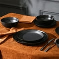 thumbnail image 4 of Stone Lain Elio 12-Piece Dinnerware Set Stoneware, Black, 4 of 6