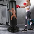 thumbnail image 1 of Fugacal Sandbag, Inflatable Training Bag,160cm Height PVC Fitness Hit Sandbag Adults Children Inflatable Column Punching Bag, 1 of 8