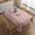 thumbnail image 2 of Pink Halloween Ghosts Rectangle Tablecloth 60"x84",Waterproof Polyester Rectangle Table Cloth, Wipeable Spillproof Polyester Tablecloth for Dining, Camping, Indoor and Outdoor, 2 of 5
