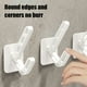 thumbnail image 5 of Set de 3 colgadores de ropa montados en pared | Ganchos adhesivos fuertes sin taladro | Ganchos de plástico para puertas, dormitorios, armarios, roperos | Organizador multipropósito que ahorra, 5 of 6