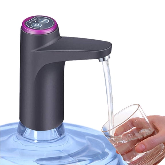 1Pc Water Dispenser,Water Bottle Dispenser,Portable Electric Water Bottle Pump for Universal 2 - 5 Gallon with USB Electric Charging and Automatic Off Switch for Home Kitchen Office Use,Dark Purple