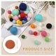 thumbnail image 2 of Uxcell 30 Pcs Bolas de Fieltro de Lana, 0.6 Pulgadas Pompones de Fieltro para Manualidades, Pompones Hechos a Mano en Bulk, Pequeñas Bolas para Decoración de Arte y Manualidades en Guarderías, Café, 2 of 6