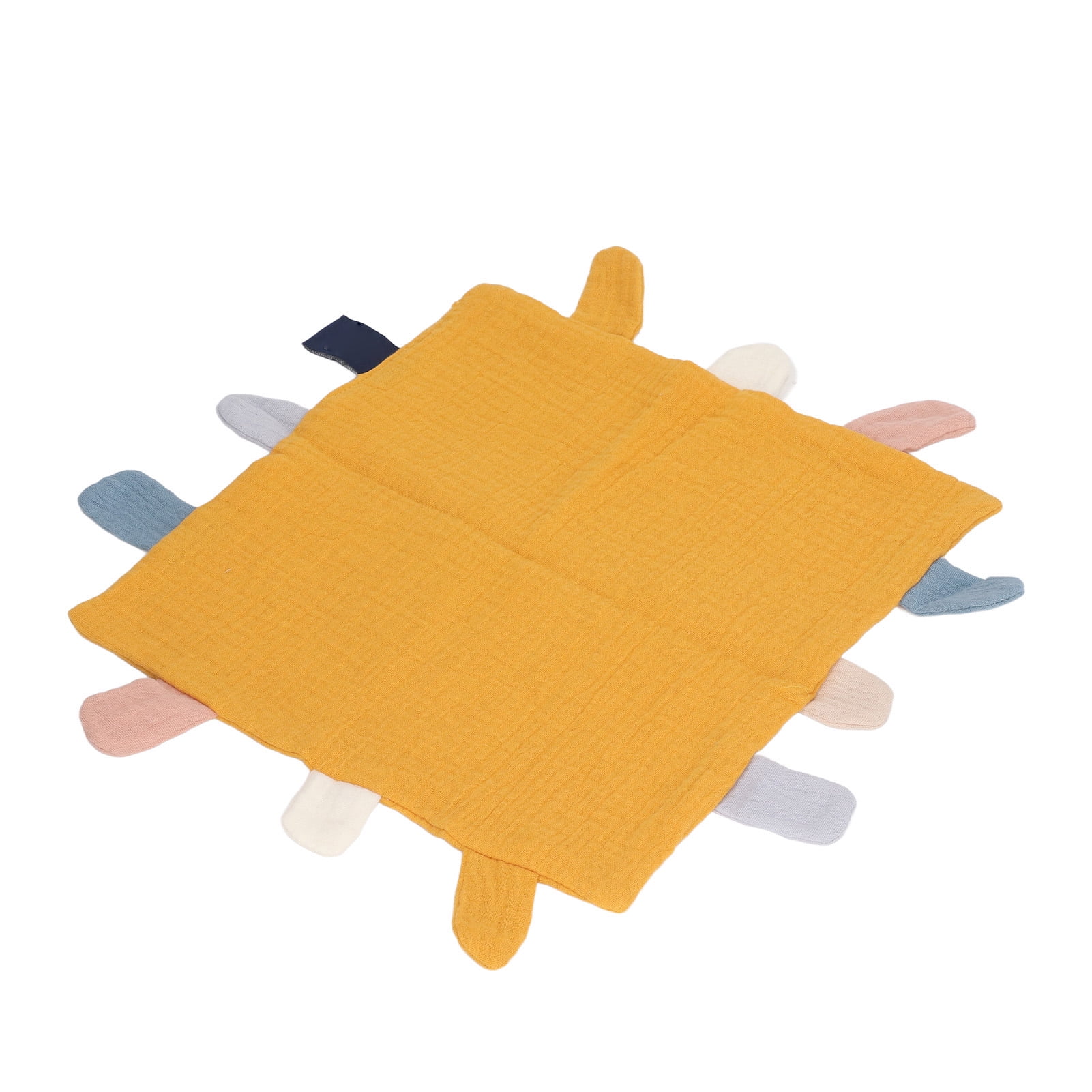 Estink Baby Tags Security Blankets cotton Soft Baby Soothing Blanket With Colorful Tags baby Sensory Blanket Toys Lovey Blanket For Newborn Infant Gif