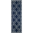 thumbnail image 5 of SAFAVIEH Chatham Jaymz Geometric Wool Area Rug, Dark Blue/Ivory, 5' x 5' Round, 5 of 10
