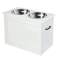 thumbnail image 5 of Orthopedic Dog Bed, Elevated Feeder Stand Stainless Steel Bowl Raised Pet Feeding Storage Station with Stainless Steel Bowls Base, White Dog Bed,Mdf Cat Bed, Pet Supplies Pet Beds & Furniture, 5 of 6