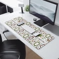 thumbnail image 2 of Long Mouse Pads for Desk,White Christmas Wreath Pattern Desk Mats on Top Of Desks, Desk Mouse Pad Extra Large with 3mm Non-Slip Base and Stitched Edge for Gaming,Office,Work,Home 31.5x11.8in, 2 of 5
