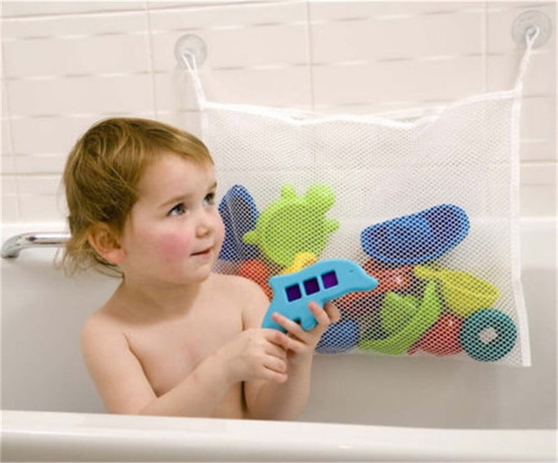 Bath Tub Organizer Bag Holder Storage Basket Kids Baby Shower Toy Net Bathtub RS 