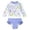 Q1Blue, variant on Girls Swimsuit Stylish Girls Bikini Set Two Piece Swimwear Cute Cutout Design Bathing Suit for Kids Size:7-8 Years
