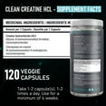 thumbnail image 3 of Clean Creatine HCl Powder - Pure Creatine Hydrochloride for Men & Women, Muscle Growth & Strength Building Power, Athletic Performance and Recovery, Vegetarian Friendly (Clean Citrulline -120 Capsules, 3 of 6