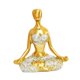 thumbnail image 3 of Figura de yoga de mujer, artesanía, versátil, decorativa, de resina, para decoración de estantes. Meditación, 3 of 9