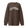 thumbnail image 4 of Ediodpoh Women's LAS Printed Adult Unisex Crew Neck Sweatshirts for Women Hoodless Pullover Brown XXL, 4 of 4