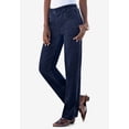 thumbnail image 4 of Roaman's Women's Plus Size Tall Plus Size Easy-Wear Straight Leg Jean, 4 of 6