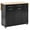 Black, variant on BIGWOO Kitchen Island with Drop Leaf,Rolling Kitchen Cart on Wheels with Towel Rack and Storage Rack, Black