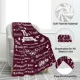 thumbnail image 3 of 75th Birthday Gifts for Women, Birthday Gifts for Mum, 75th Birthday Gifts for Her, Presents for Women Wife Mum Sister Grandma, Birthday Sweet Gifts for Women Flannel Blanket Burgundy - 50 x 60 Inch, 3 of 6