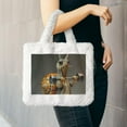 thumbnail image 6 of Rocae Surreal Weightlifting Snail or Plush Underarm Bag White Furry Purse Handbag for Autumn and Winter, 6 of 7