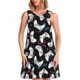 thumbnail image 1 of Easygdp Cool Gamepad para Vestido Transpirable de Mujer, Vestido Suelto de Manga Corta con Pliegues y Bolsillos para el Verano, 1 of 7