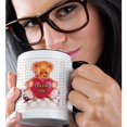 thumbnail image 2 of 3drose, Teddy Bear Loving You, 11oz Two-tone Black Mug, 2 of 6