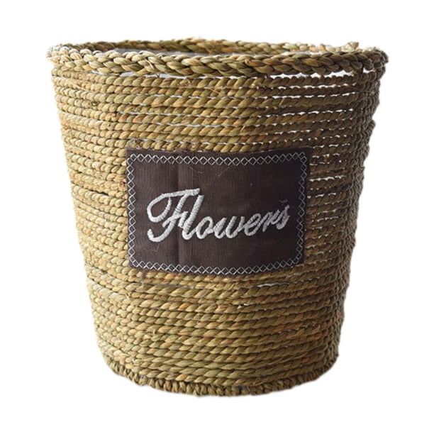 Cesta tejida para macetas, cesta para flores, novedosa, ligera, práctica, decoración de flores Cono invertido