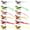 Multi, variant on Oraceous Artificial Feathered Birds Simulation Bird Christmas Cardinal Ornament 12pcs Small Bird Figurine for Tree Wedding Decor ( )