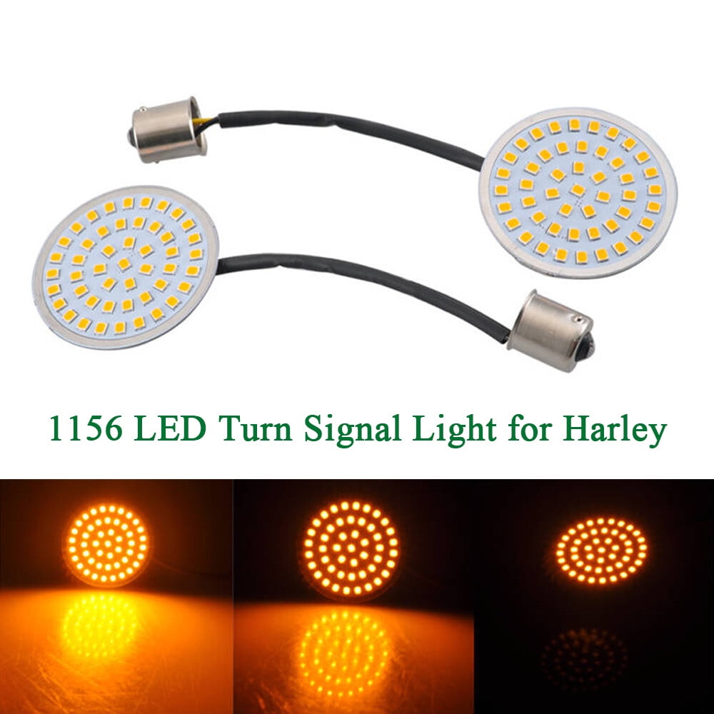 ALLTIMES Motorcycle 1156 LED Turn Signal Light Bulbs Indicators Inserts