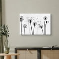 thumbnail image 2 of wall26 Canvas Print Wall Art Black &amp; White Windy Dandelion Silhouettes Floral Botanical Illustrations Modern Art Rustic Scenic Relax/Calm Dark for Living Room, Bedroom, Office - 32"x48", 2 of 5