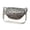 Silver, variant on Sequin Fanny Pack for Women, Glitter Waist Bag with Phone Holder, Adjustable Lightweight Belt for Festival, Rave & Night Out Black One Size