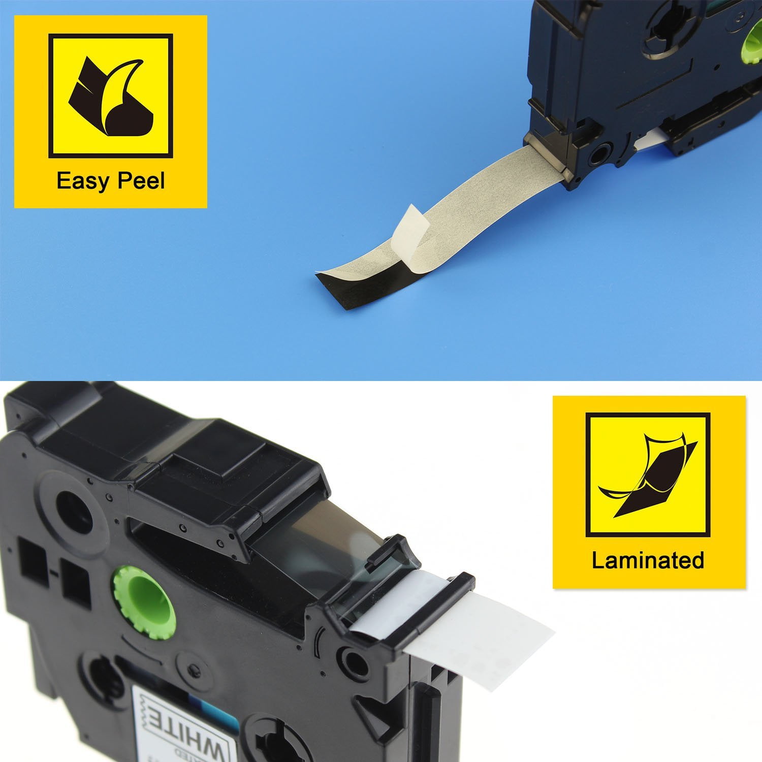 1PK TZ731 TZe731 Black on Green 1//2/" Label Tape for Brother P-Touch PT-7500 12mm