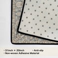 thumbnail image 2 of Washable Vintage Kitchen Mat 31"x20" Non Slip Soft Plush Low Profile Kitchen Rug, Distressed Medallion Oriental Style Sink Mat for Laundry Room Bedroom Office, 2 of 6