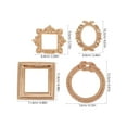thumbnail image 2 of GOOHOCHY 4pcs Vintage Resin Picture Frames Mini Size Picture Frames for Home Decor Wedding Photo Booth Frames DIY Small Frame for Party, 2 of 8