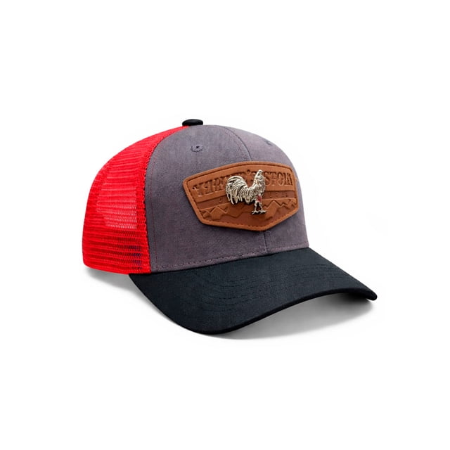 KNITE Gorra Farmer Rooster Silver Trucker Hombre Ajustable Estilo Rancho Gallo