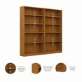 thumbnail image 4 of Universal Tall 5 Shelf Bookcase in Natural Cherry (Set of 2) - Engineered Wood, 4 of 8