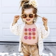thumbnail image 4 of Flowers Shirt for Girls Cute Girly Colorful Floral Tee for Toddlers and Kids Peach Shirt Youth Large, 4 of 5