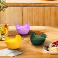 thumbnail image 6 of Hen on Nest Glass Dish, Chicken Shaped Glass Candy Dish with Lid, Rooster Glass Candy Bowl, Vintage Tabletop Dessert Plate Snack Bowl, Home Kitchen Office Tabletop Decor, Green, 6 of 9