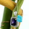 thumbnail image 4 of Gem Stone King 2.16 Ct Emerald Cut Green Turquoise 925 Sterling Silver Pendant with Chain, 4 of 5